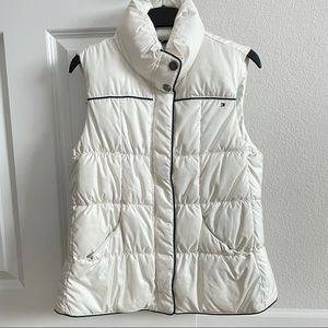 Off White Puffer Vest Jacket